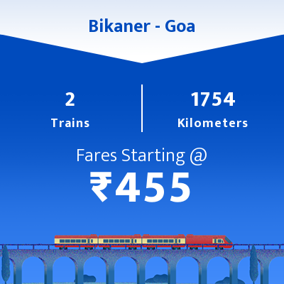 Bikaner To Goa Trains